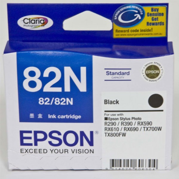 Epson Ink Cartridge 82N Black 100% genuine epson