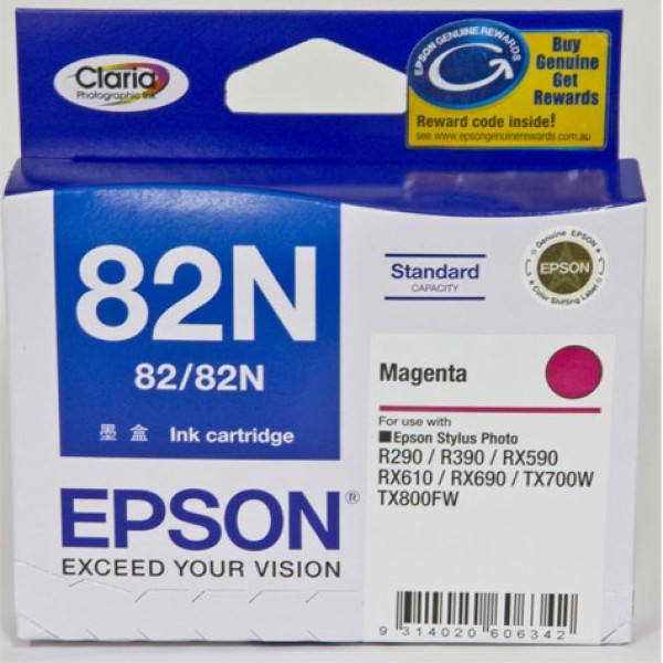 Epson Ink Cartridge 82N Magenta 100% genuine epson