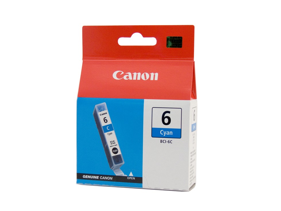 Canon BCI-6 Printer Cartridge (Cyan) 100% genuine canon