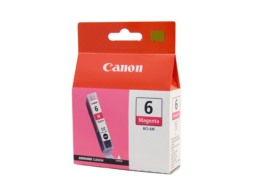 Canon BCI-6 Printer Cartridge (Magenta) 100% genuine canon