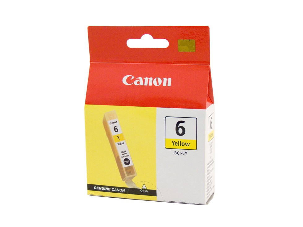 Canon BCI-6 Printer Cartridge (Yellow) 100% genuine canon