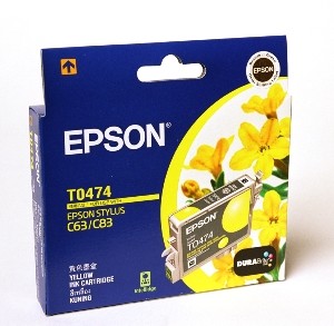 Epson Ink Cartridge T0474 Yellow 100% genuine epson