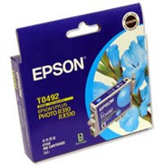 Epson Ink Cartridge T0492 Cyan 100% genuine epson