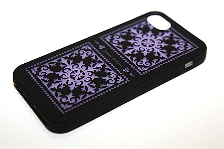  iPhone 5 Case (black/purple) with FREE screen protector and iPhone App